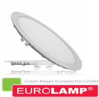 Врезной светодиодный светильник EUROLAMP 20 Вт. (круглый) LED-DLR-20/4