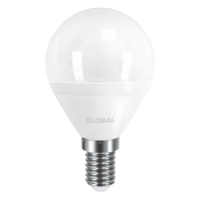 светодиодная LED ЛАМПА GLOBAL G45 F 5W МЯГКИЙ СВЕТ 220V E14 AP (1-GBL-144) (NEW) (от MAXUS NEW)