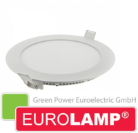 Врезной светодиодный светильник EUROLAMP 12 Вт. (круглый)