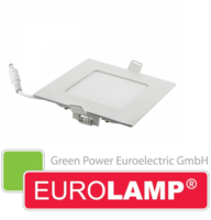 Врезной светодиодный светильник EUROLAMP 4 Вт. (квадрат)