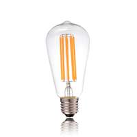 LED Лампа Филамент ST64, E27, 6W матовая