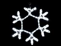 Гирлянда внешняя DELUX MOTIF Snowflake белая провод прозрачный 12 Вт.