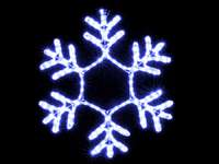 Гирлянда внешняя DELUX MOTIF Snowflake синяя провод прозрачный 24 Вт.