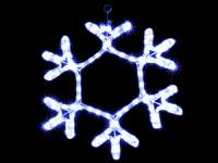 Гирлянда внешняя DELUX MOTIF Snowflake синяя провод прозрачный 12 Вт.