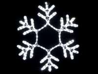 Гирлянда внешняя DELUX MOTIF Snowflake белая провод прозрачный 24 Вт.