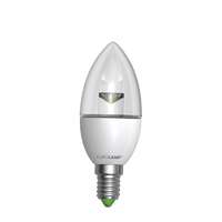 светодиодная лампа от EUROLAMP LED серии ЕКО Свеча 6W E14 3000K (прозора) LED-CL-06143(D)clear