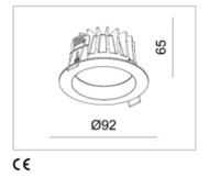 Светодиодный врезной светильник Mistic miniEYEROUND 7W матовый белый, 3000K MSTC-05411160